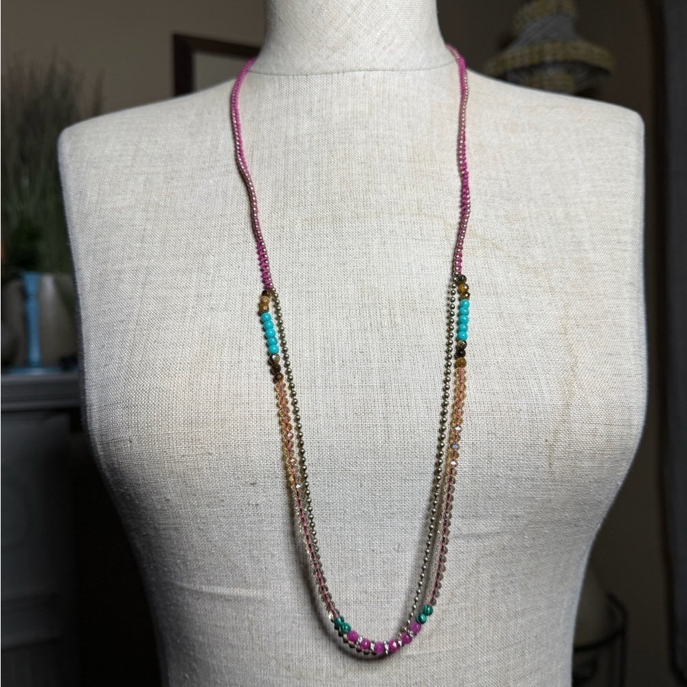 Chloe + Isabel Multi-Color Layered Statement Necklace - Picture 10 of 12